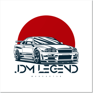 Skyline R34 GT-R Posters and Art